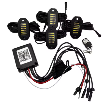 Battery powered wheelie light